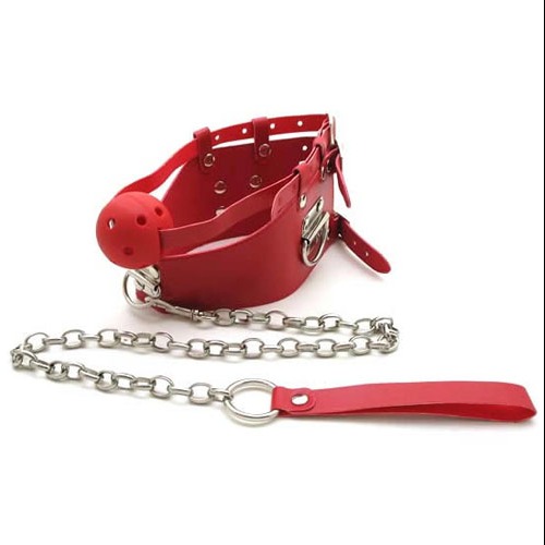 MORDAZA COLLAR COLOR ROJO 128